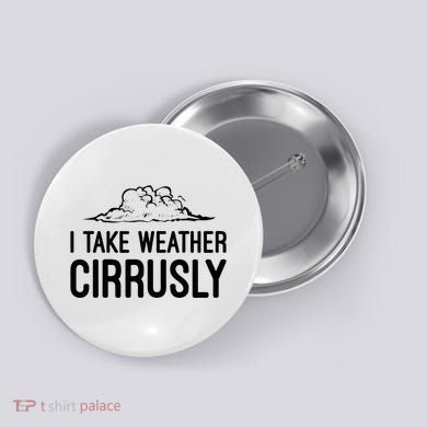 Meteorologist Gift Weather Meteorology Button