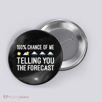 Meteorology Gift Weather Enthusiasts Cool Weatherman Button thumb 0