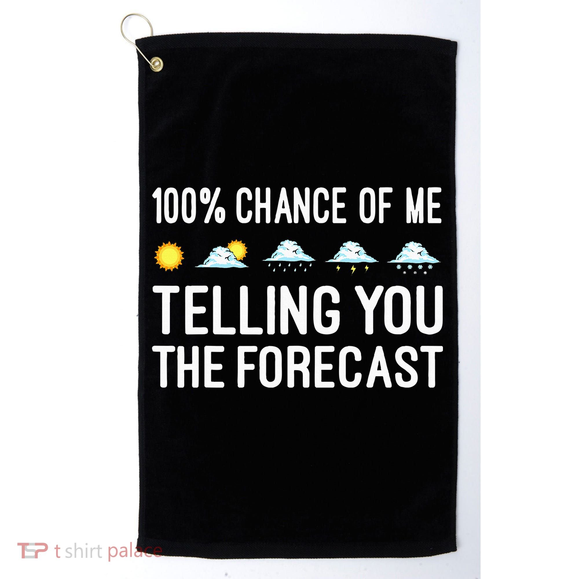 Meteorology Gift Weather Enthusiasts Cool Weatherman Golf Towel