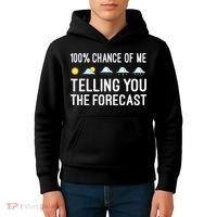 Meteorology Gift Weather Enthusiasts Cool Weatherman Kids Hoodie thumb 4