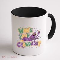 Mardi Gras WhoS Your Crawdaddy Fun Party Gift Coffee Mug thumb 1