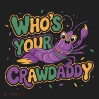 Mardi Gras WhoS Your Crawdaddy Fun Party Gift Beanie thumb 2