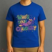 Mardi Gras WhoS Your Crawdaddy Fun Party Gift T-Shirt thumb 3