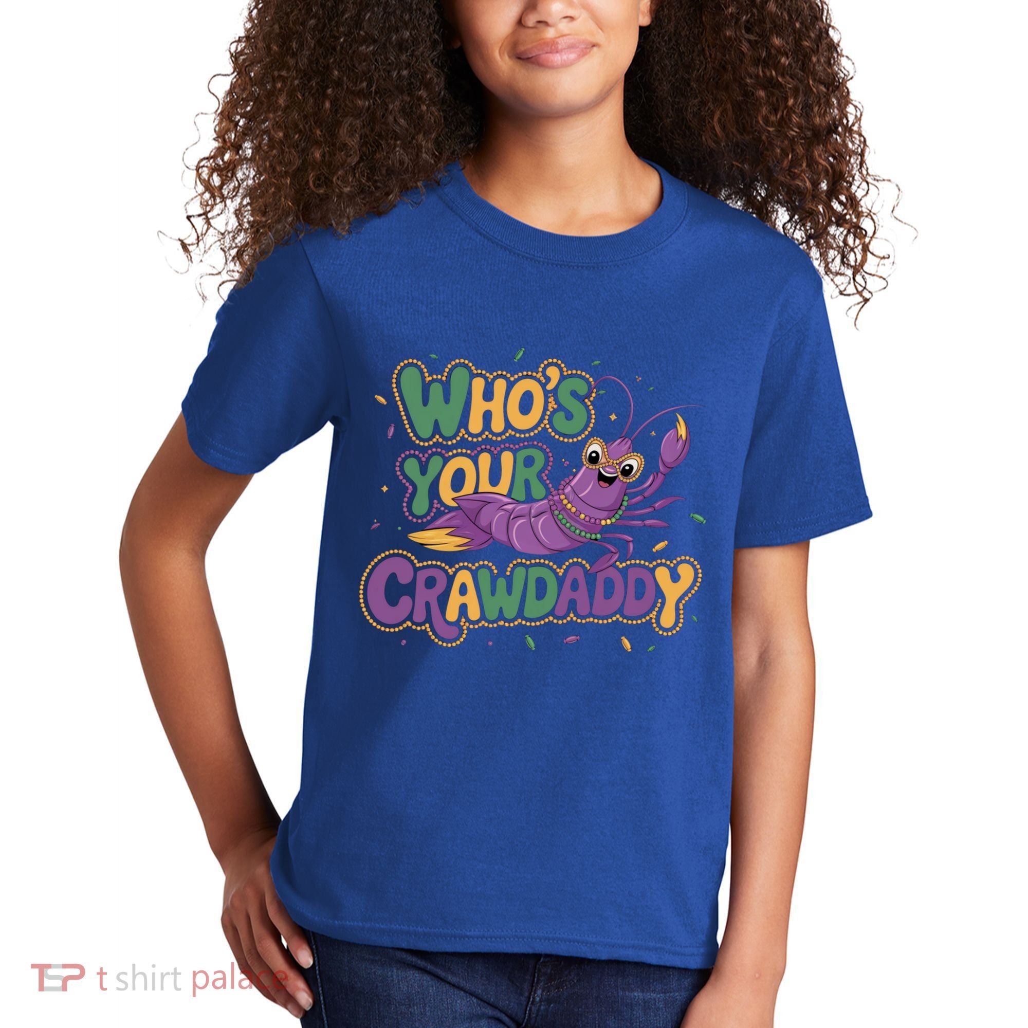 Mardi Gras WhoS Your Crawdaddy Fun Party Gift Kids T-Shirt