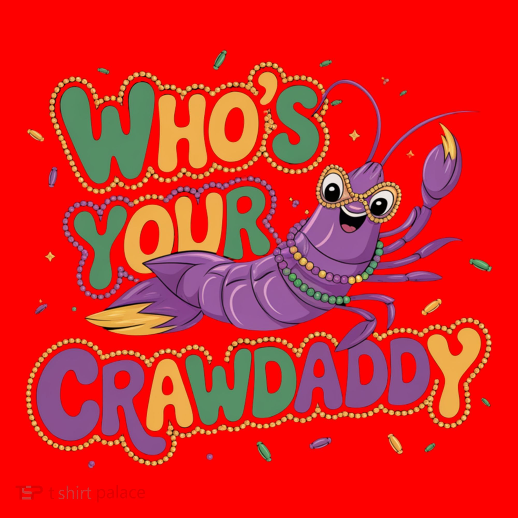 Mardi Gras WhoS Your Crawdaddy Fun Party Gift Santa Hat