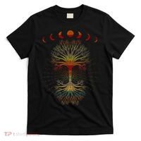 Moon Hippie 60s 70s Vibe Trees Of Life Retro Graphic T-Shirt thumb 0