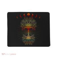 Moon Hippie 60s 70s Vibe Trees Of Life Retro Graphic Mousepad thumb 0