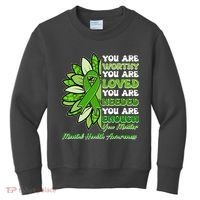 Mental Health Awareness You Matter Kids Sweatshirt thumb 0