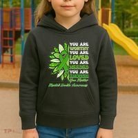 Mental Health Awareness You Matter Kids Hoodie thumb 3