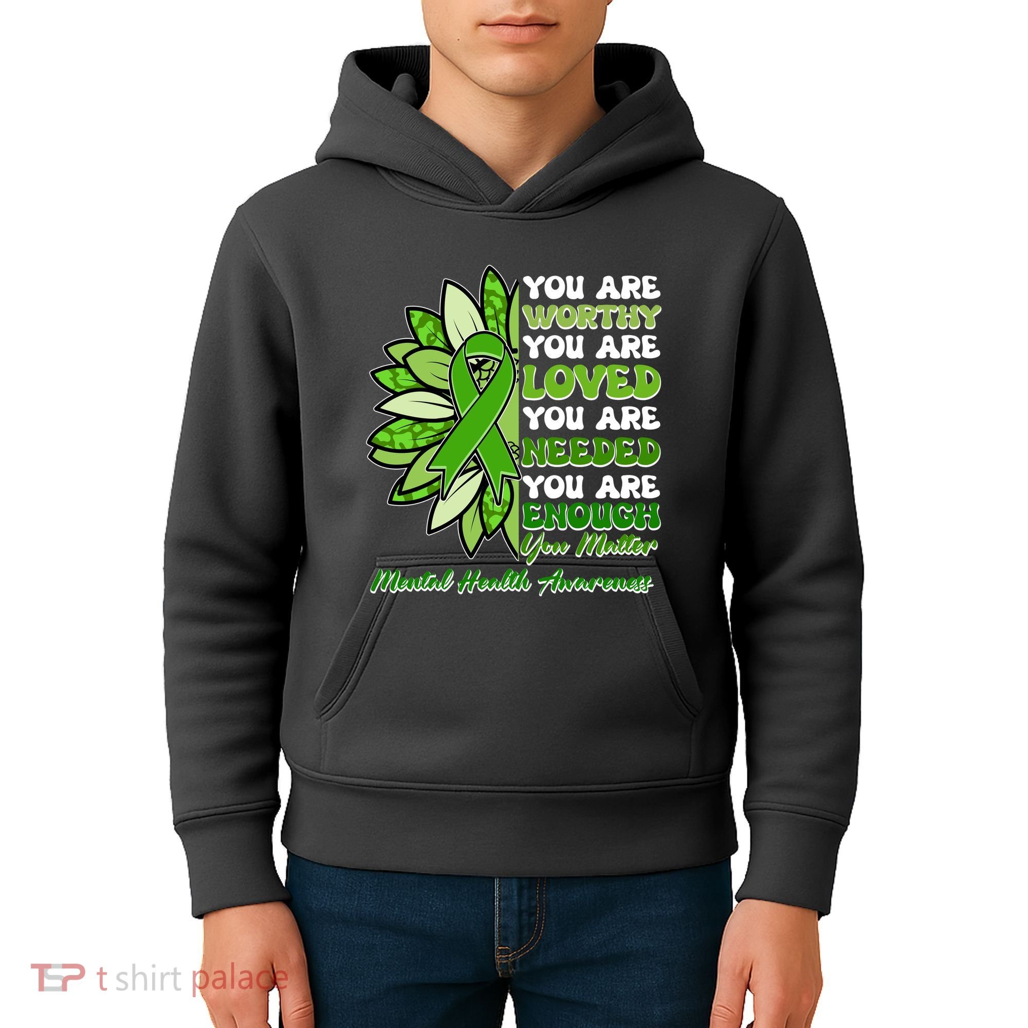 Mental Health Awareness You Matter Kids Hoodie