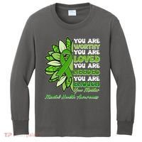 Mental Health Awareness You Matter Kids Long Sleeve Shirt thumb 0