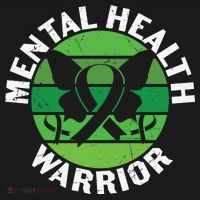 Mental Health Awareness Funny Mental Health Warrior Gift T-Shirt thumb 7