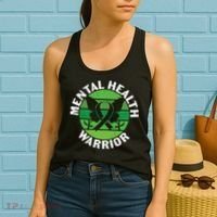 Mental Health Awareness Funny Mental Health Warrior Gift Women's Tank Top thumb 2