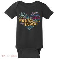 Mental Health Awareness Gifts Depression Baby Bodysuit thumb 0