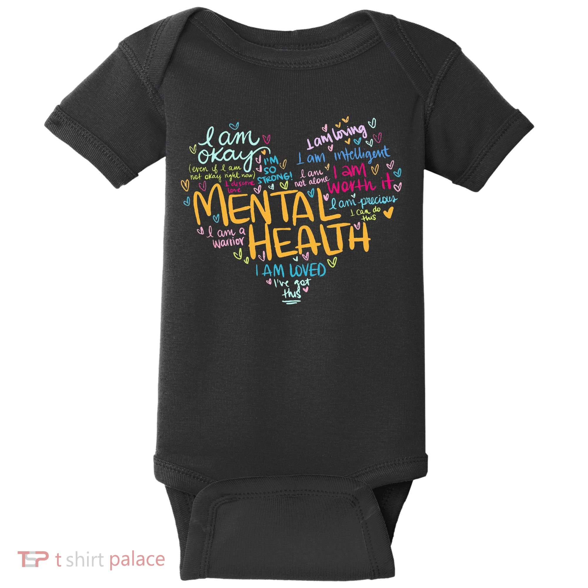 Mental Health Awareness Gifts Depression Baby Bodysuit