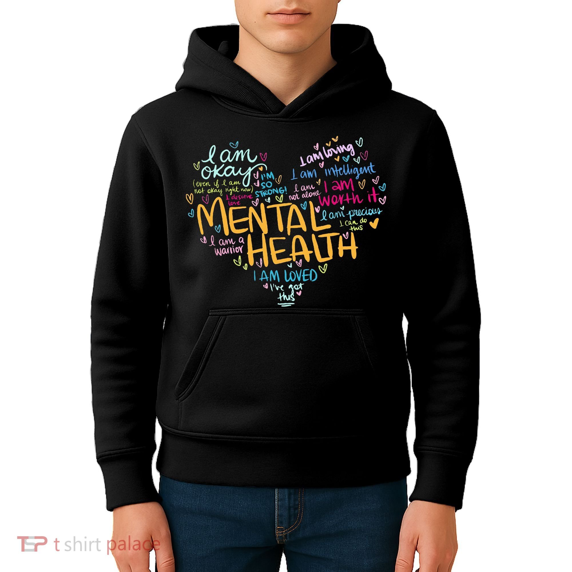 Mental Health Awareness Gifts Depression Kids Hoodie