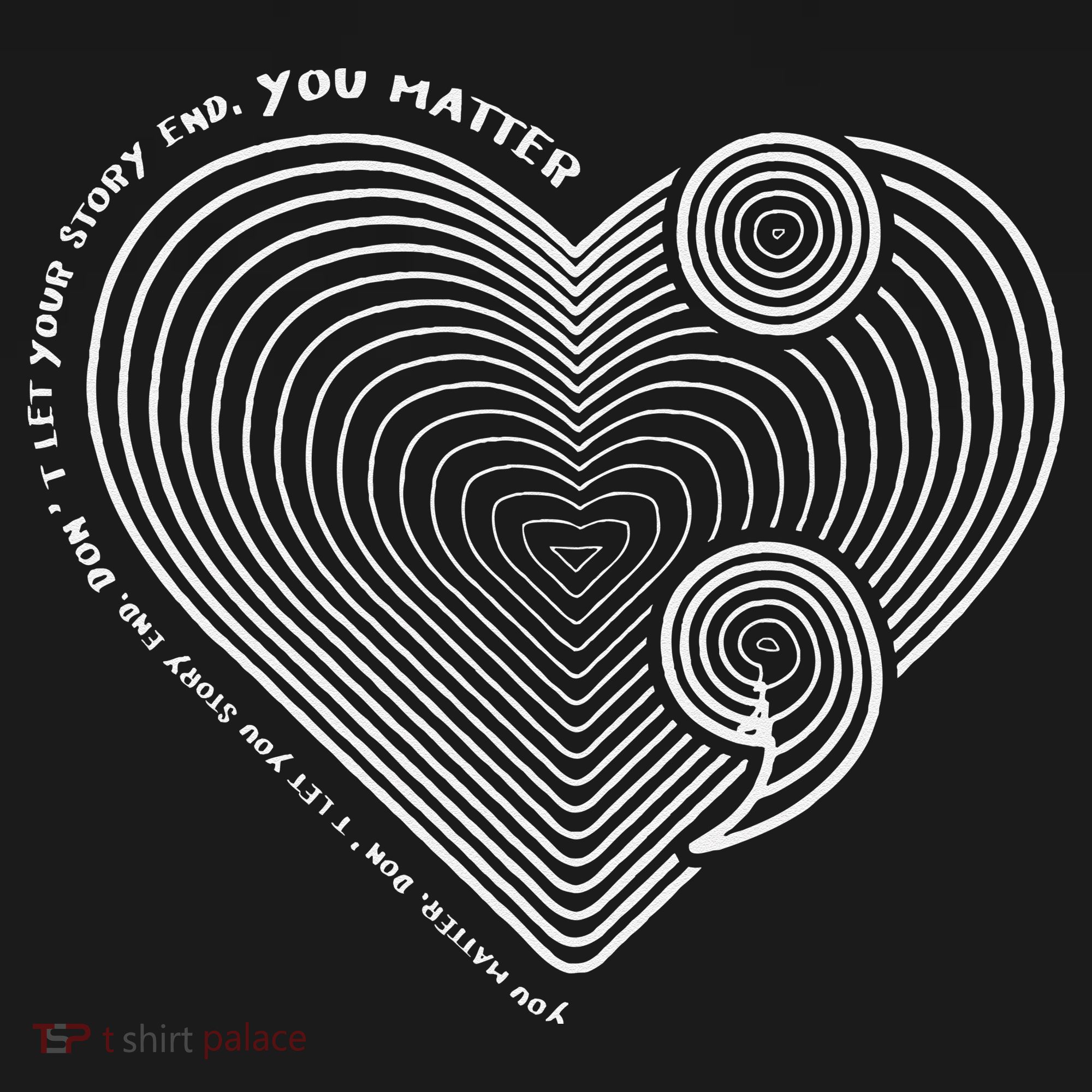 Mental Health Awareness Heart SemiColon Anti Suicide T-Shirt
