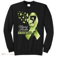 Mental Health Awareness Butterfly Green Ribbon  Sweatshirt thumb 0