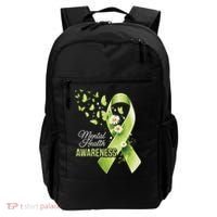 Mental Health Awareness Butterfly Green Ribbon  Backpack thumb 0