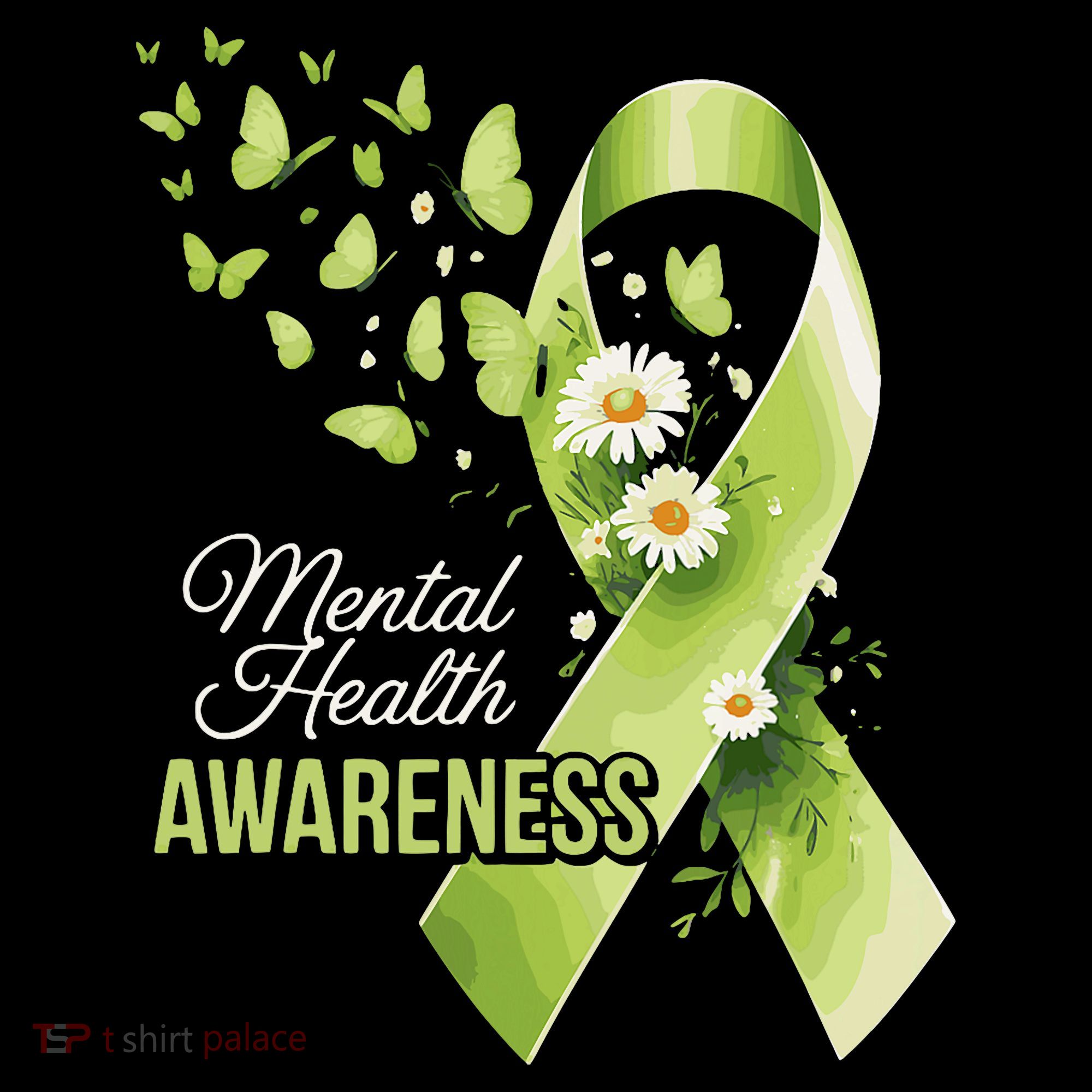 Mental Health Awareness Butterfly Green Ribbon  Coffee Mug