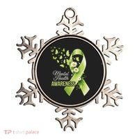 Mental Health Awareness Butterfly Green Ribbon  Ornament thumb 0