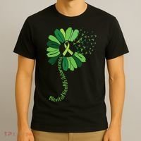 Mental Health Awareness Sunflower T-Shirt thumb 3