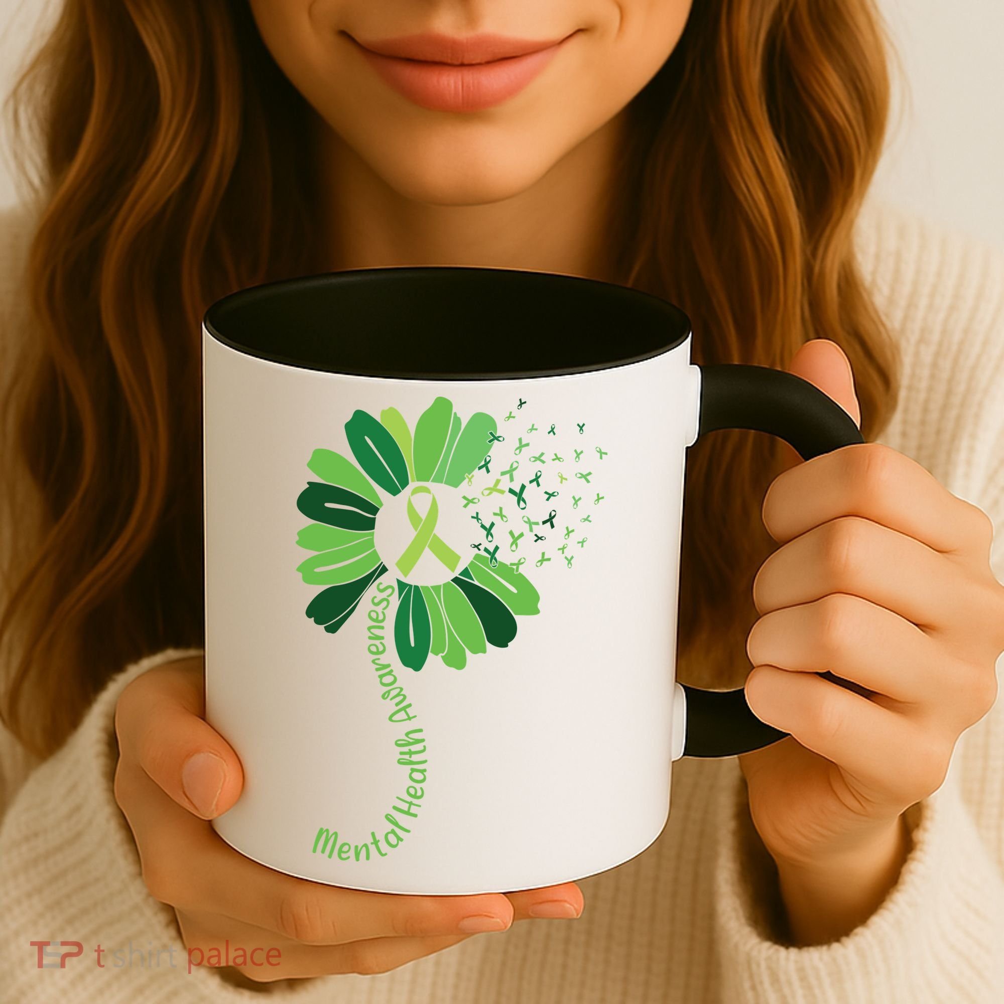 Mental Health Awareness Sunflower Coffee Mug