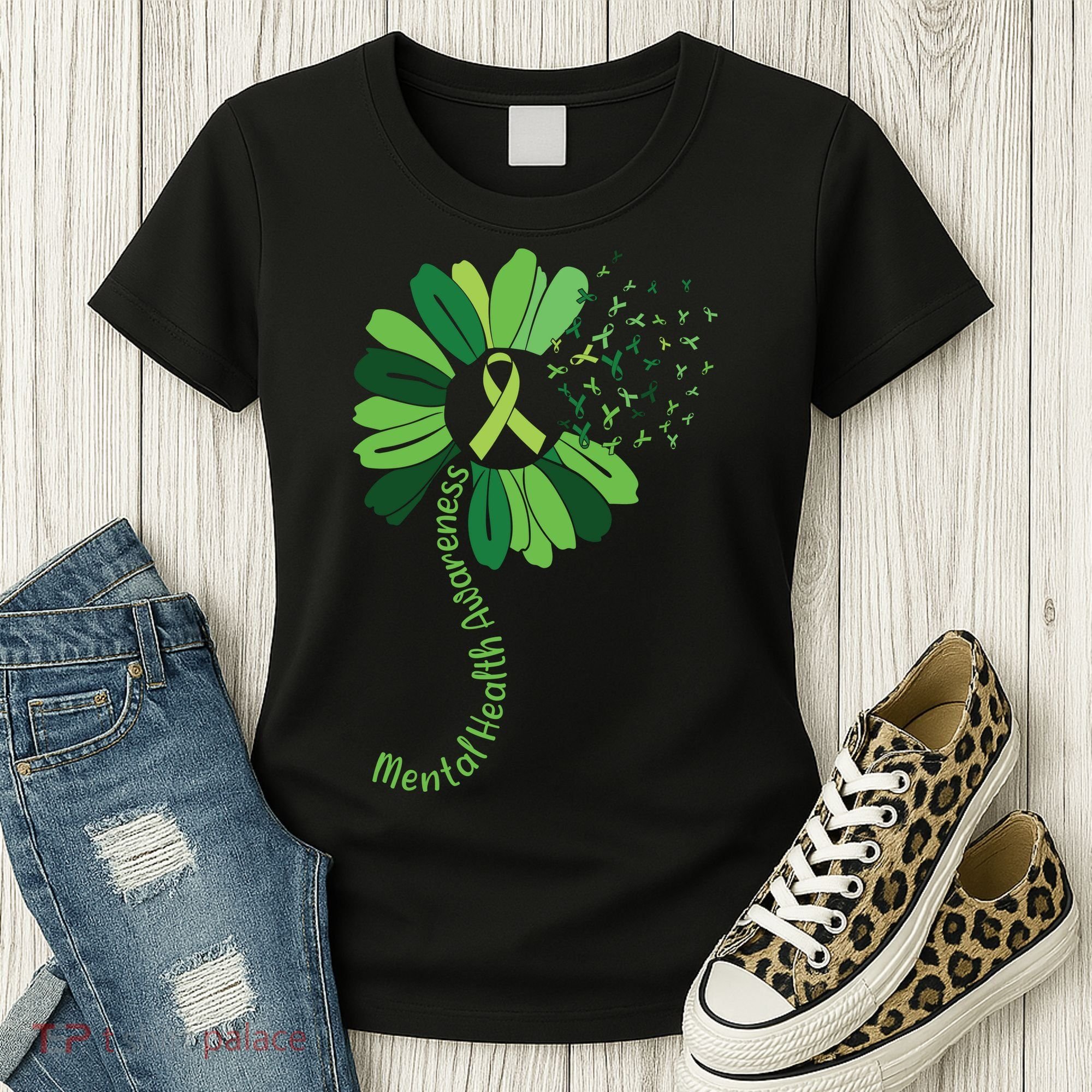 Mental Health Awareness Sunflower Women's T-Shirt