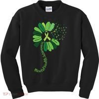 Mental Health Awareness Sunflower Kids Sweatshirt thumb 0