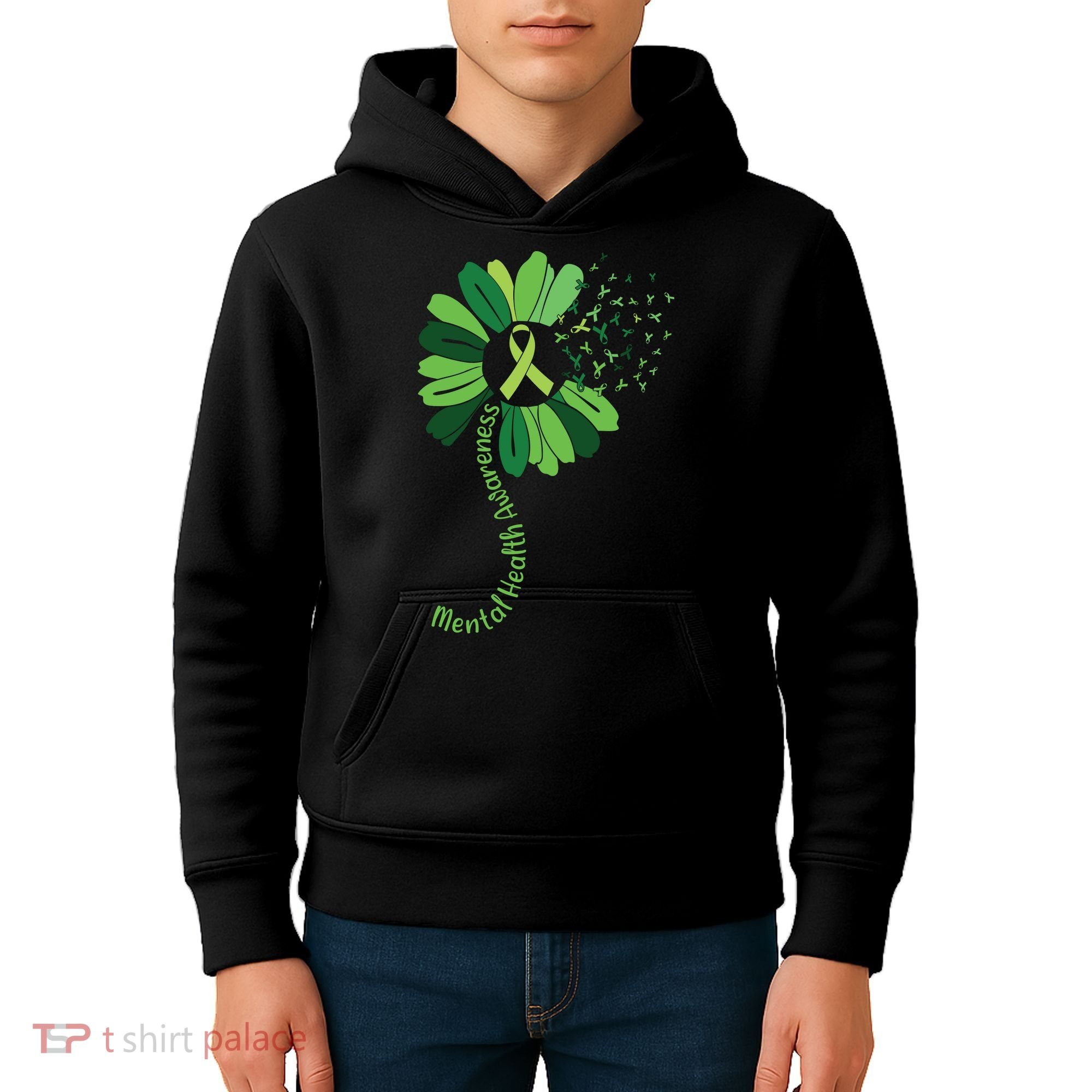 Mental Health Awareness Sunflower Kids Hoodie
