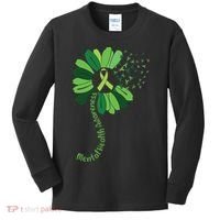 Mental Health Awareness Sunflower Kids Long Sleeve Shirt thumb 0