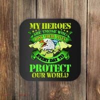 My Heroes Are Those Who Veteran Coaster thumb 0