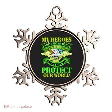 My Heroes Are Those Who Veteran Ornament