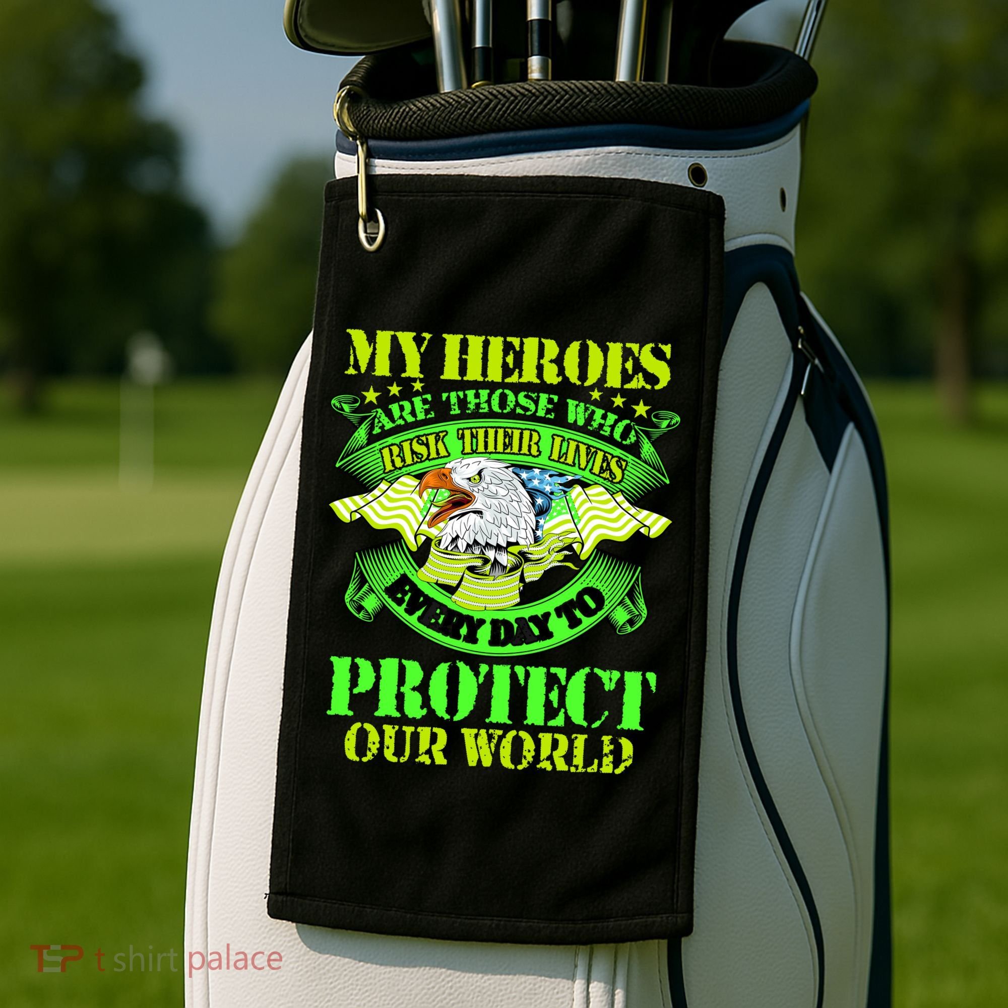 My Heroes Are Those Who Veteran Golf Towel