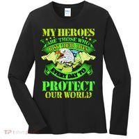 My Heroes Are Those Who Veteran Women's Long Sleeve Shirt thumb 0