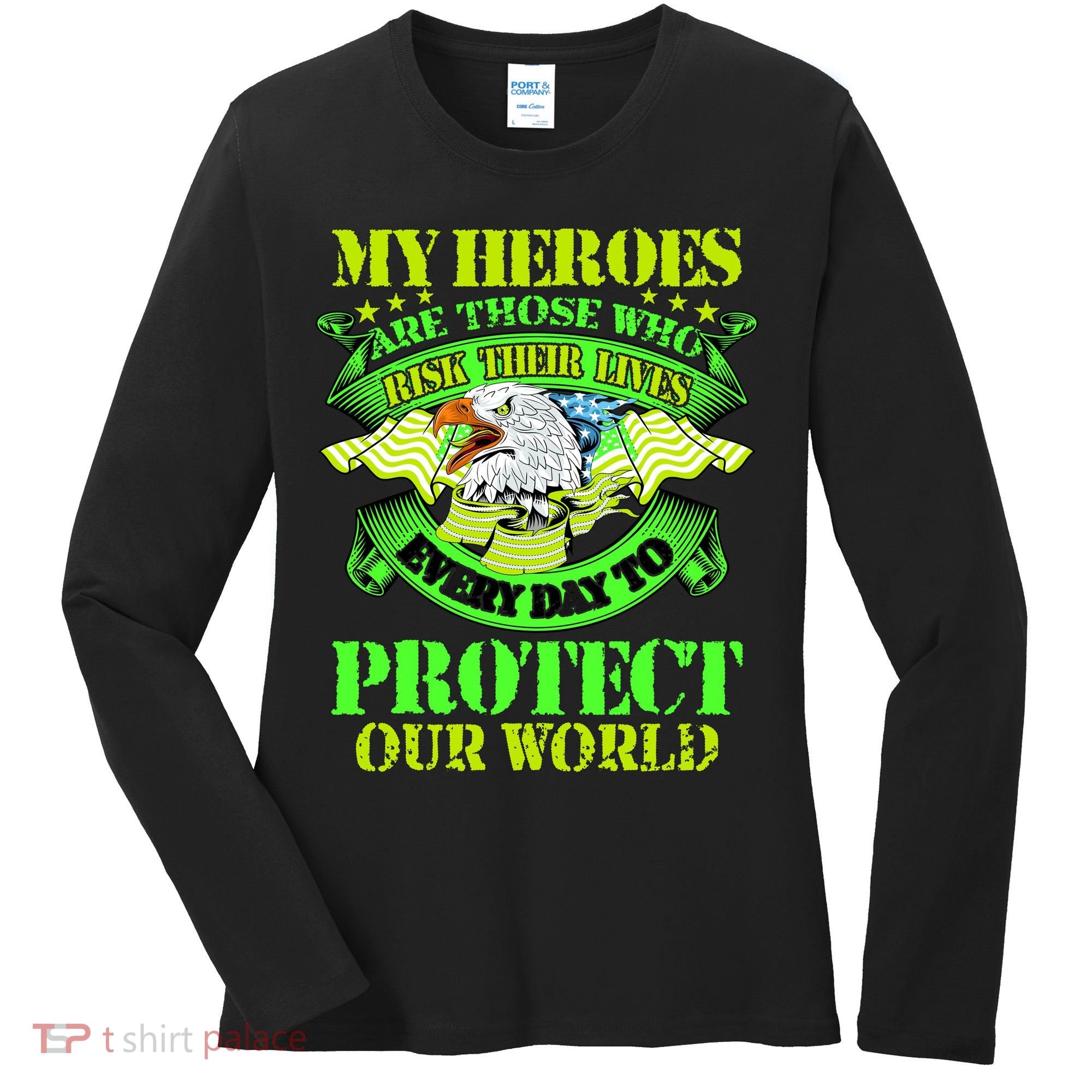 My Heroes Are Those Who Veteran Women's Long Sleeve Shirt