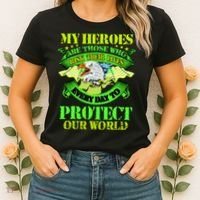 My Heroes Are Those Who Veteran Women's T-Shirt thumb 2