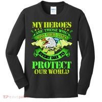 My Heroes Are Those Who Veteran Kids Long Sleeve Shirt thumb 0