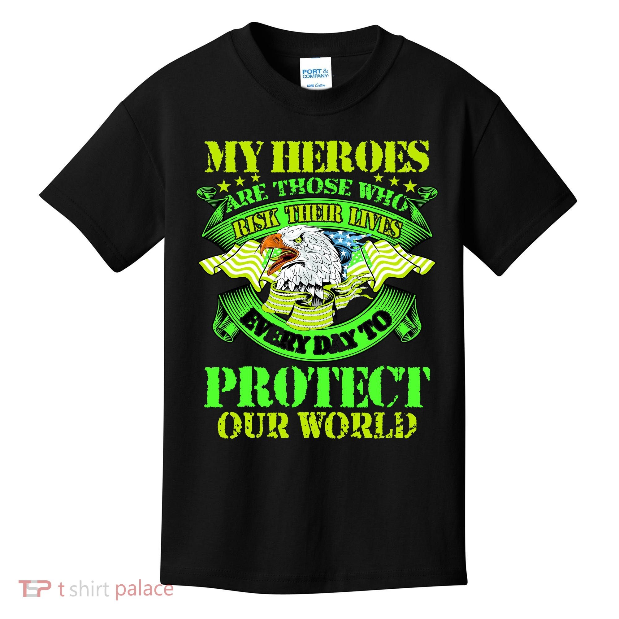 My Heroes Are Those Who Veteran Kids T-Shirt
