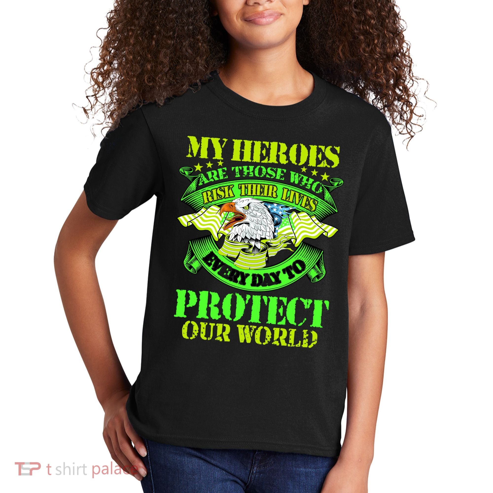 My Heroes Are Those Who Veteran Kids T-Shirt