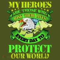 My Heroes Are Those Who Veteran Mousepad thumb 1