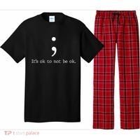 Mental Health Awareness Semicolon Pajama Set thumb 0