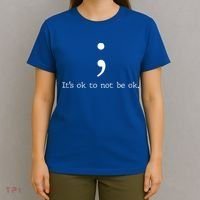 Mental Health Awareness Semicolon T-Shirt thumb 4