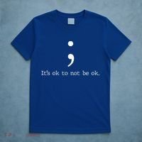 Mental Health Awareness Semicolon T-Shirt thumb 5