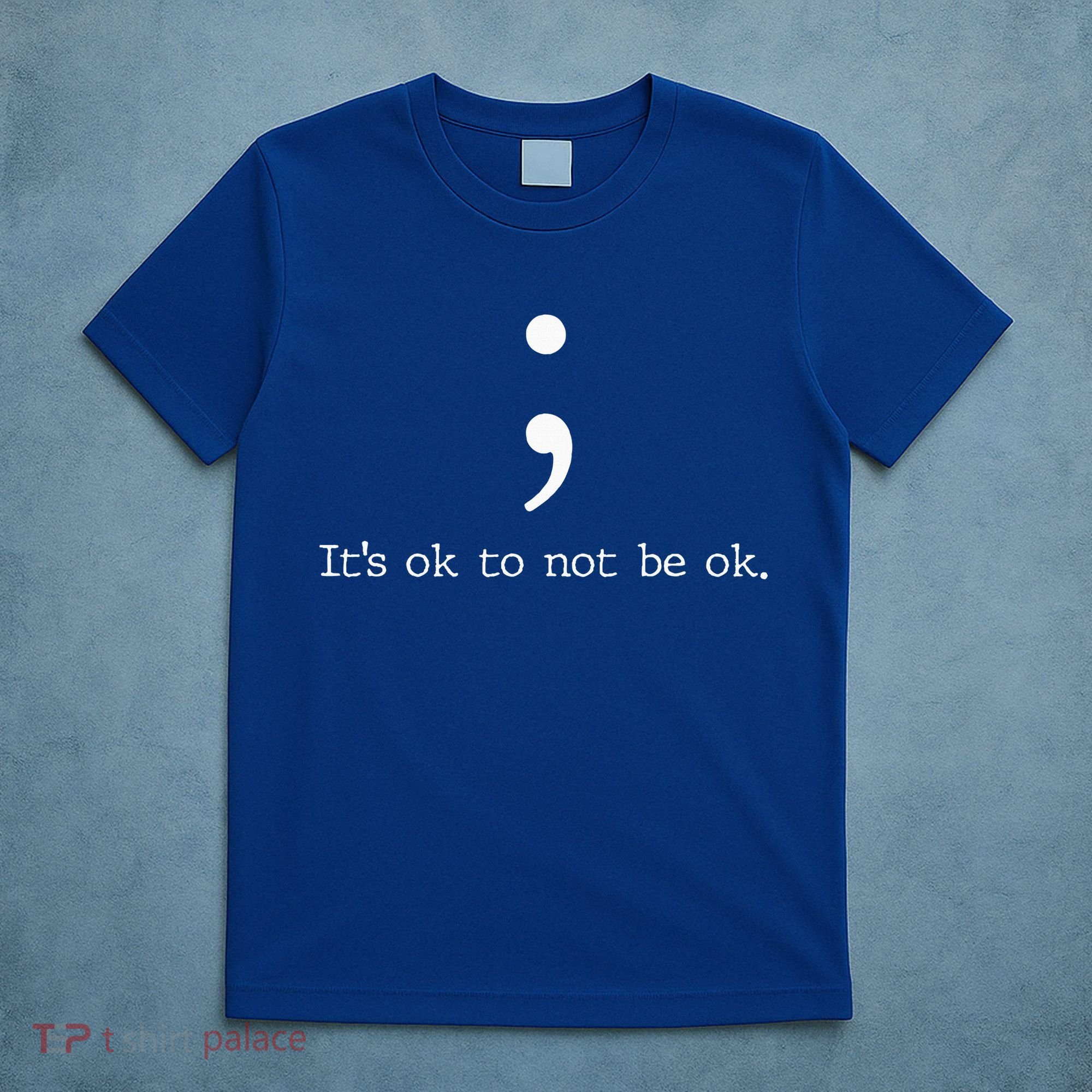 Mental Health Awareness Semicolon T-Shirt