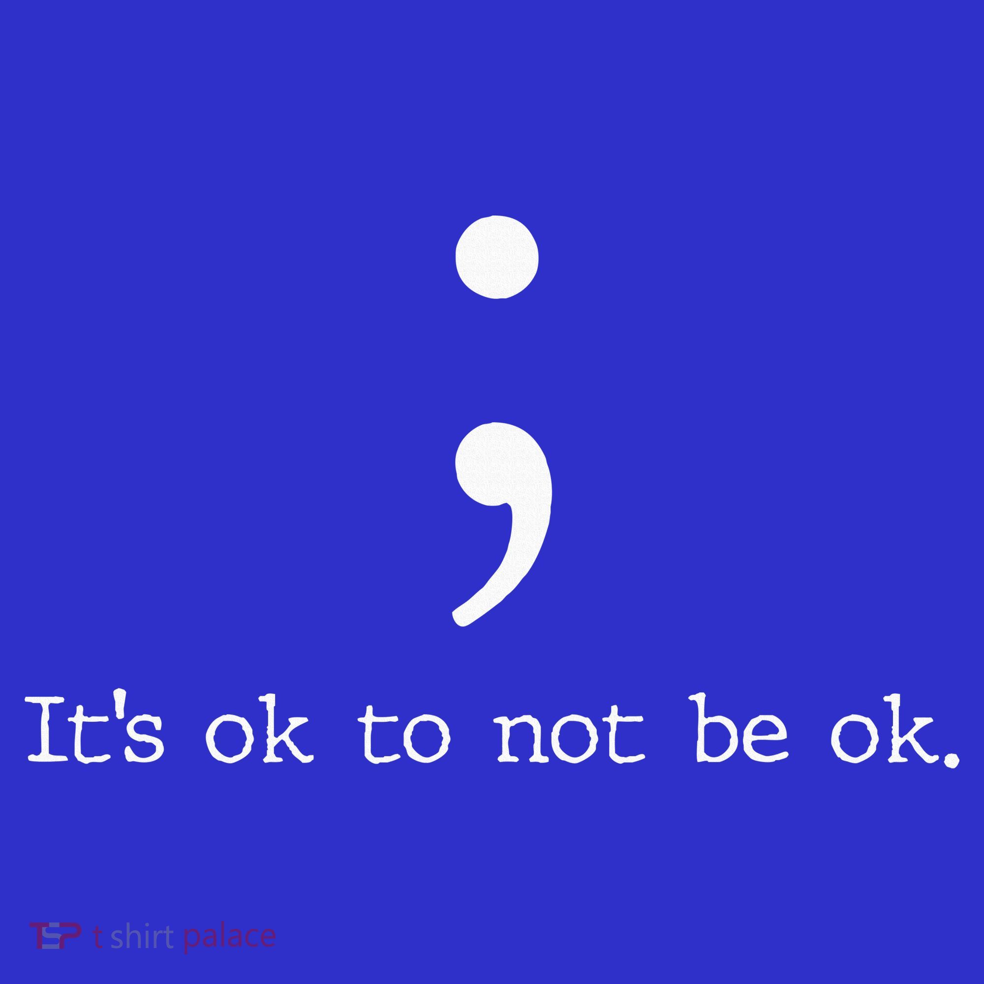 Mental Health Awareness Semicolon Polo