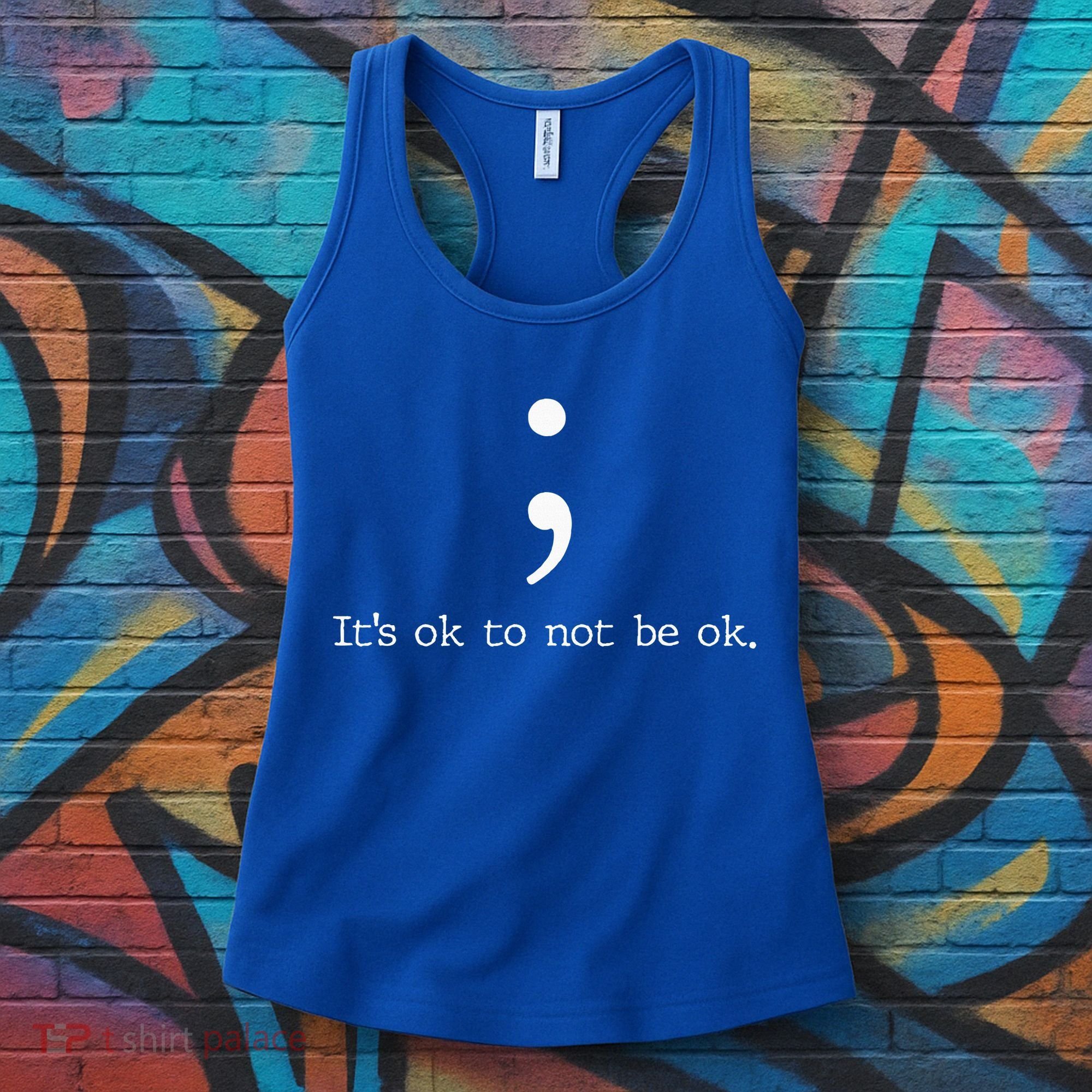 Mental Health Awareness Semicolon Women's Tank Top