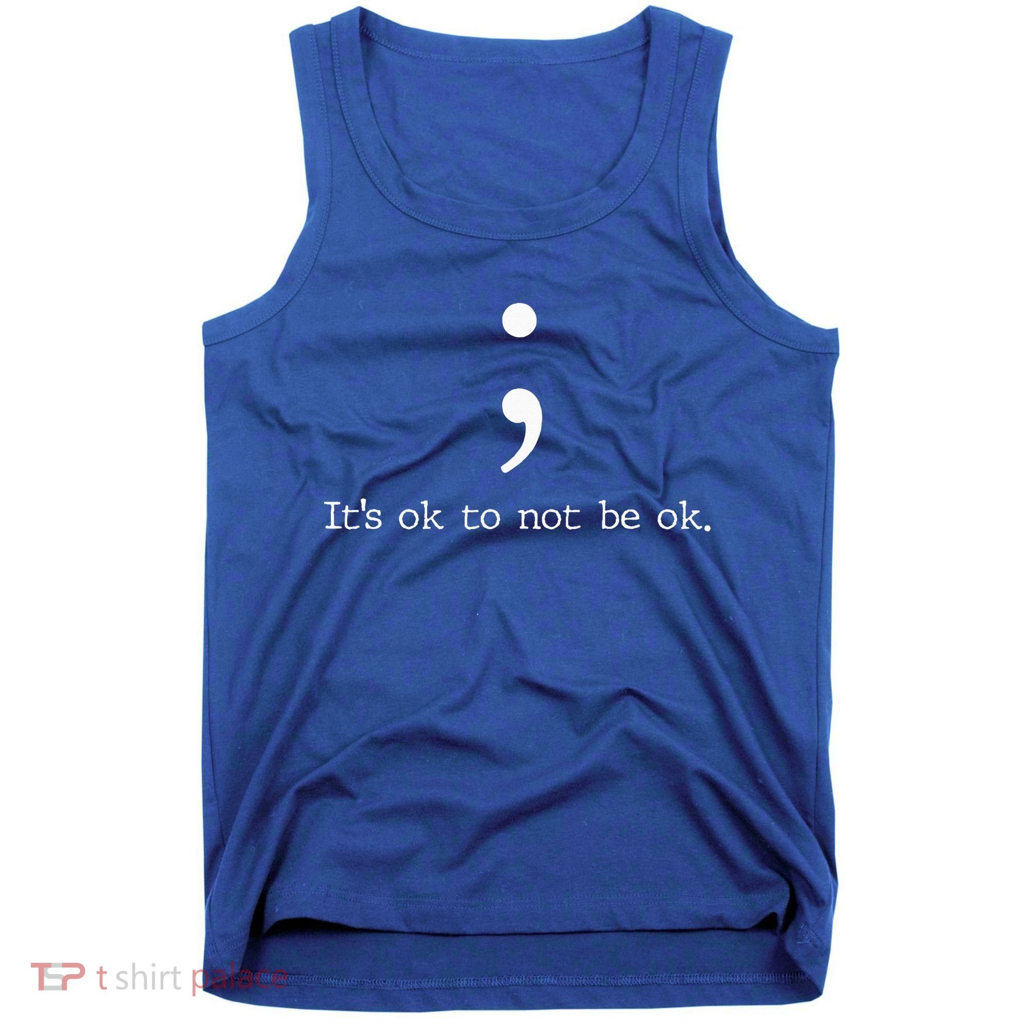 Mental Health Awareness Semicolon Tank Top