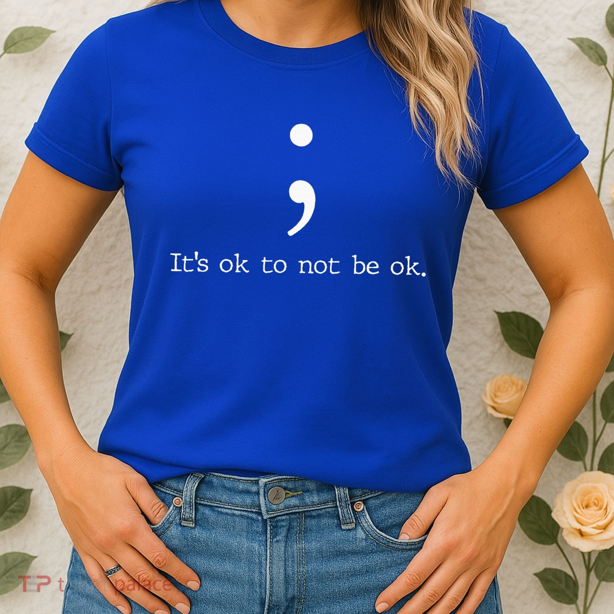 Mental Health Awareness Semicolon Women's T-Shirt
