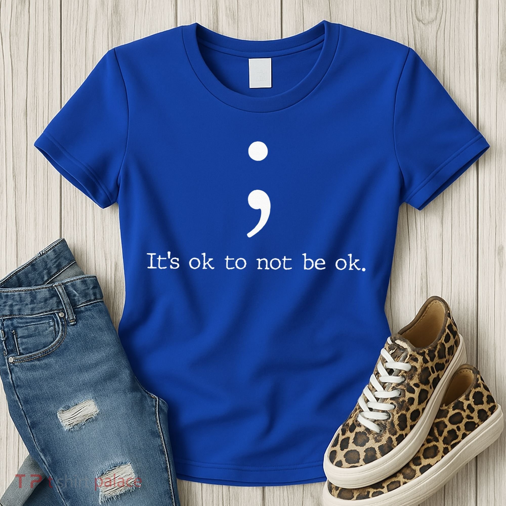 Mental Health Awareness Semicolon Women's T-Shirt